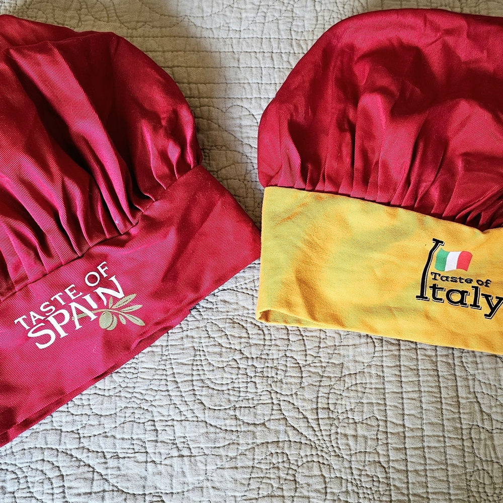 Chef Hats • Date Night • Taste of Italy • Adjustable • Halloween • Costume Prop